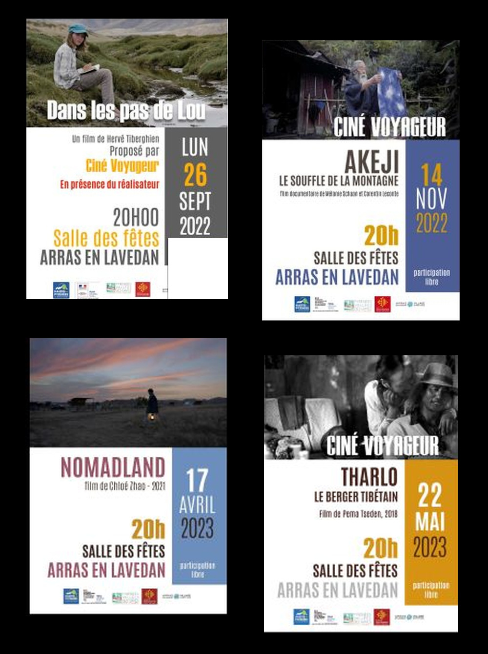 Affiches des films projet&eacute;s par Cin&eacute;-Voyageur &ndash; page 1