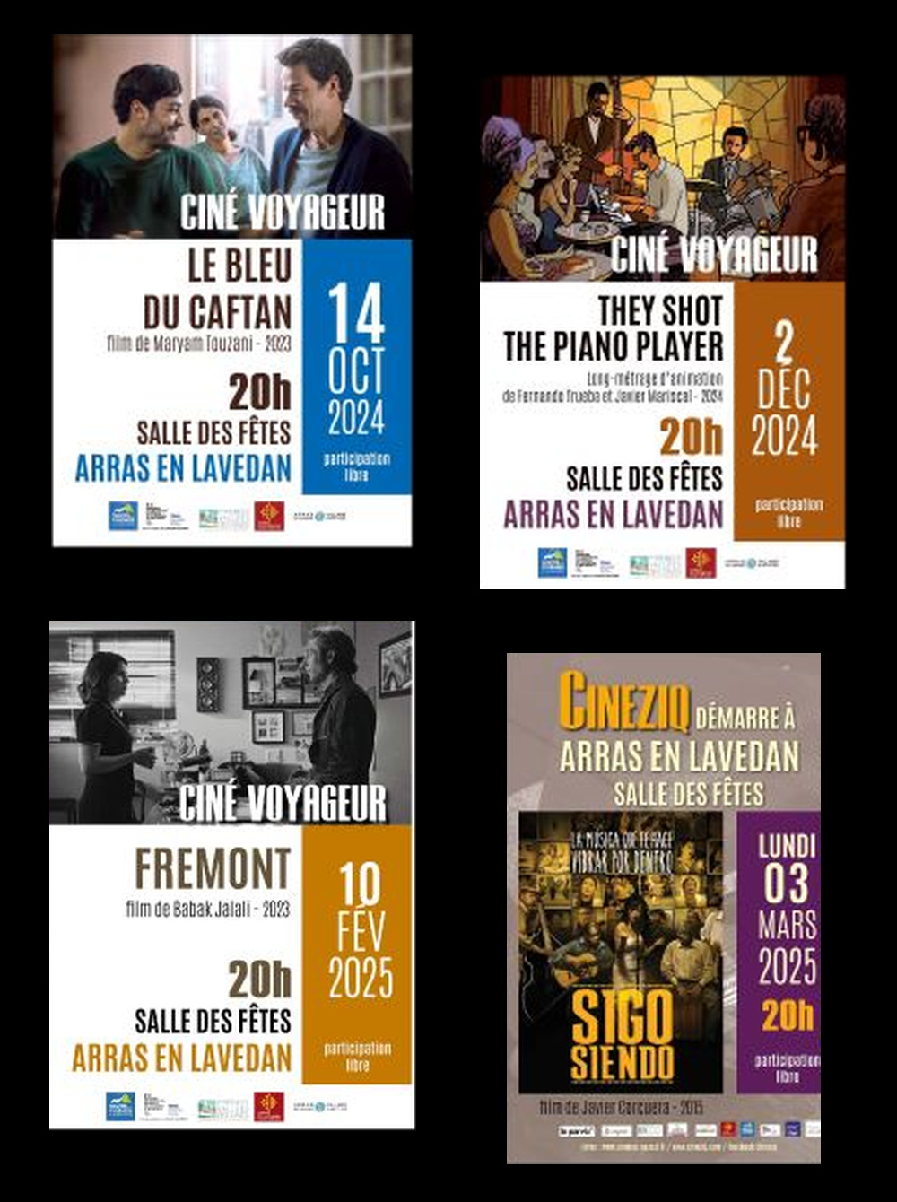 Affiches des films projet&eacute;s par Cin&eacute;-Voyageur &ndash; page 3