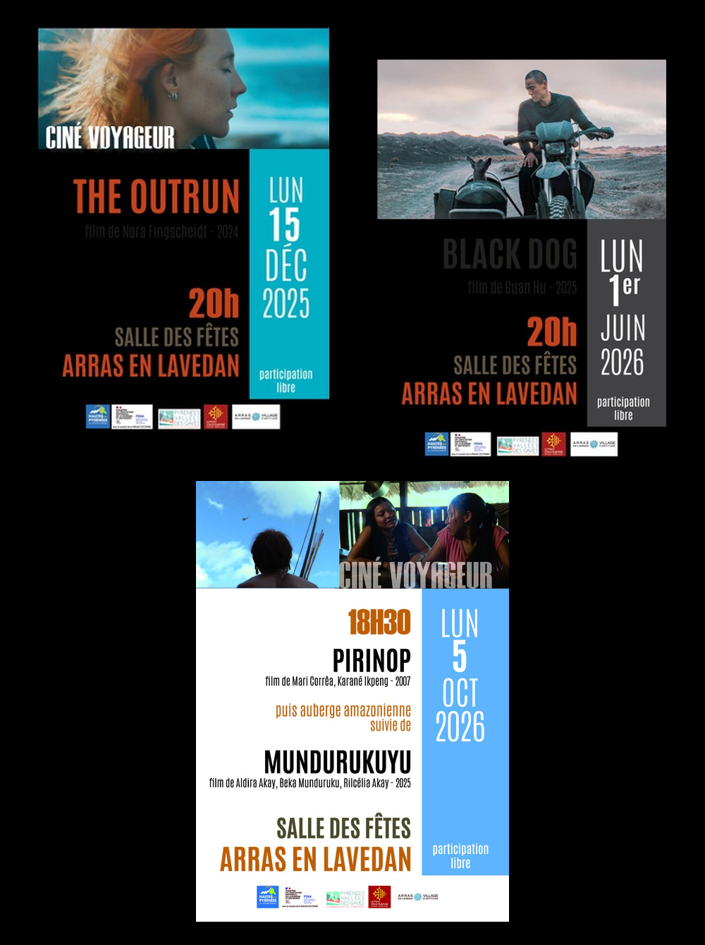 Affiches des films projet&eacute;s par Cin&eacute;-Voyageur &ndash; page 5, avec Pirinop